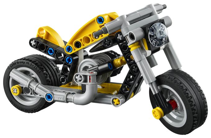 Gelbes Motorrad 