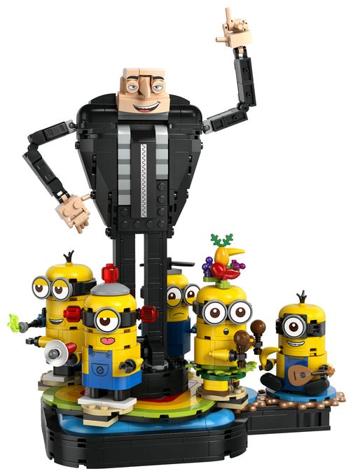 839 Teile  Ich Einfach unverbesserlich 4 Gru und die Minions Bauset (Mehrfarbig) 