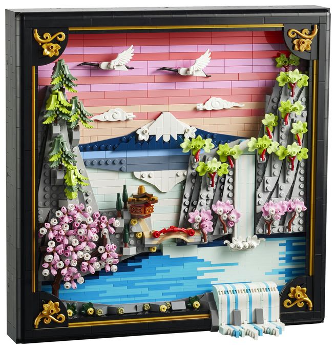 Japanische Kirschblütenlandschaft 