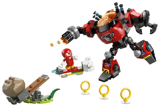 Knuckles vs. Dr. Eggmans Egg Crusher Mech 