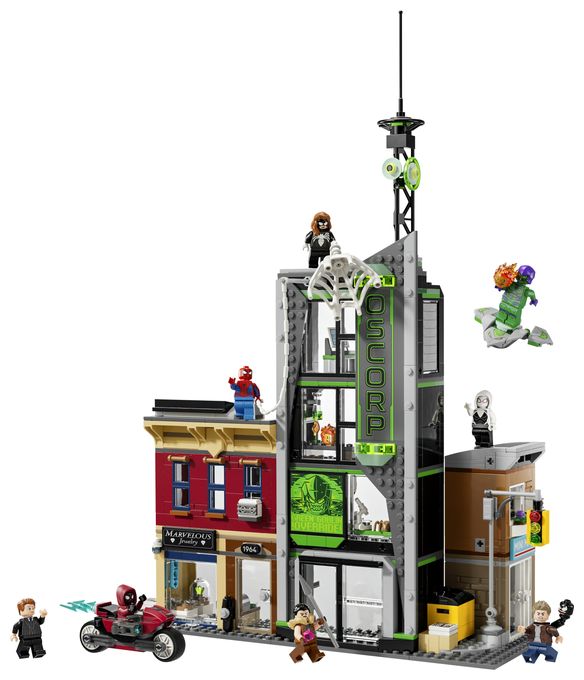 808 Teile  Marvel Spider-Man vs. Oscorp Bauset (Mehrfarbig) 