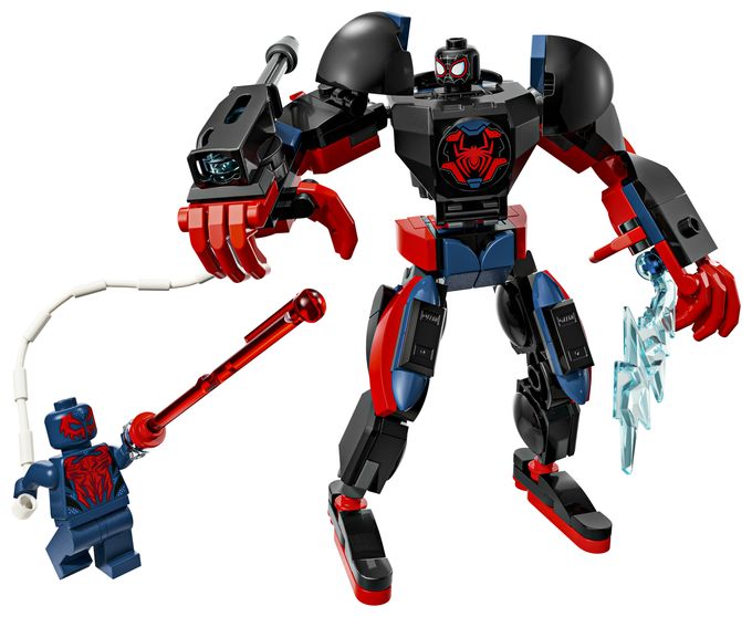 Miles Morales Mech vs. Spider-Man 2099 