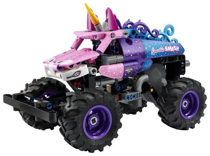 Monster JamTM Sparkle SmashTM mit Rückziehmotor 