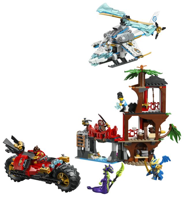 Showdown am Baumhaus mit dem Ninja-Bike 