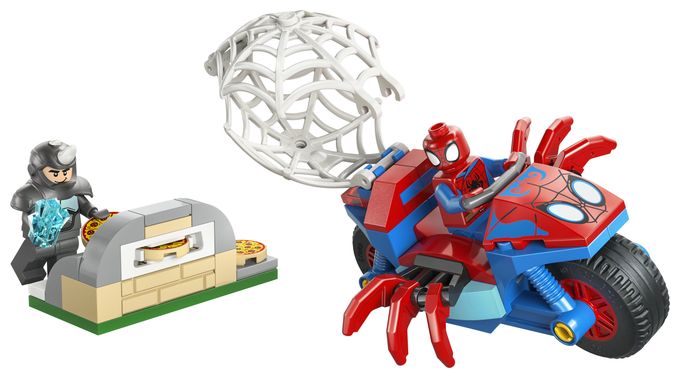 Spidey auf Motorrad vs. Rhino 
