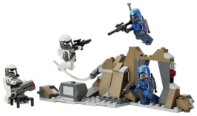109 Teile  Star Wars Hinterhalt auf Mandalore Battle Pack Bauset (Mehrfarbig) 