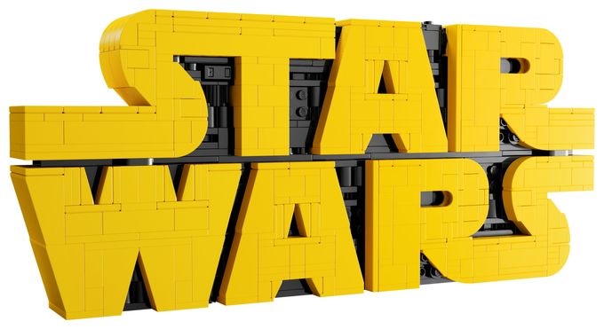 Star WarsTM Logo aus LEGO Steinen 