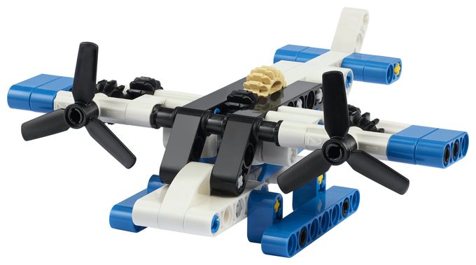 Weißes Wasserflugzeug 