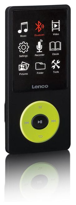 MP3 Spieler 8 GB  Xemio-860 (Schwarz, Limette) 