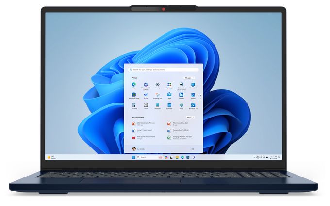 WUXGA Notebook 40,6 cm (16 Zoll) 1920 x 1200 Pixel 1 TB SSD Windows 11 Home Intel® Core™ i5 max. 4,6 GHz  IdeaPad Slim 3 16IRH10 (Blau) 