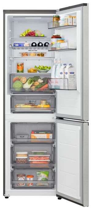 220 l / 113 l Kühl-Gefrierkombi freistehend 135 kWh Jahr  GBBS312BPY (Grau) 