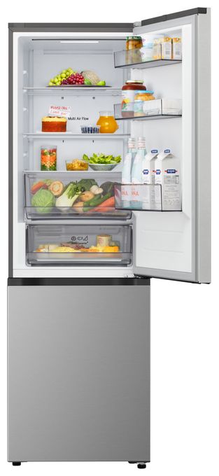 220 l / 113 l Kühl-Gefrierkombi freistehend NoFrost 169 kWh Jahr  GBBSJ1CCPY (Silber) 