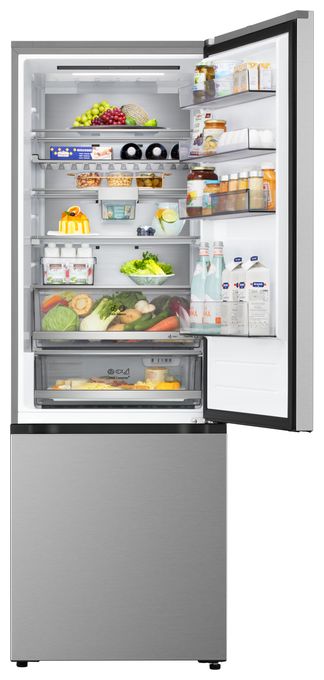 326 l / 139 l Kühl-Gefrierkombi freistehend NoFrost 191 kWh Jahr  GBBW726CPY (Silber) 