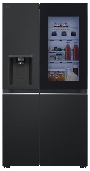 Side-by-Side Kühl-/ Gefrierkombination 416 l / 219 l 350 kWh NoFrost 1790 mm x 913 mm  GSGV81EPLL (Schwarz) 