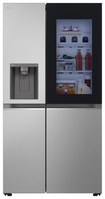 Side-by-Side Kühl-/ Gefrierkombination 416 l / 219 l 350 kWh NoFrost 1790 mm x 913 mm  GSGV81PYLL (Silber) 