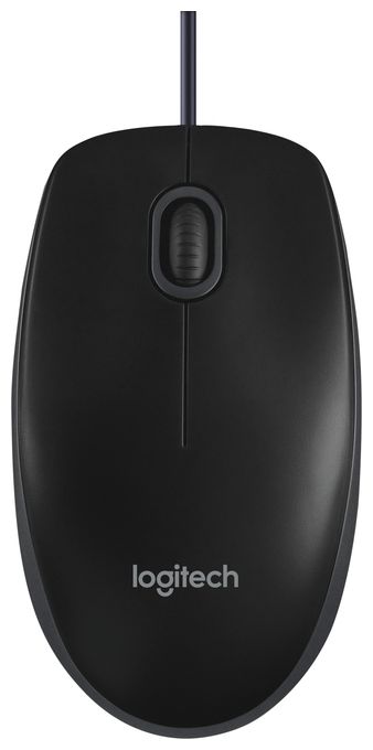 800 DPI Büro Maus Optisch  B100 (Schwarz) 