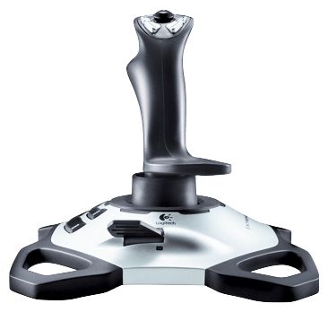 Digital Joystick für PC  Extreme 3D Pro (Schwarz, Weiß) 