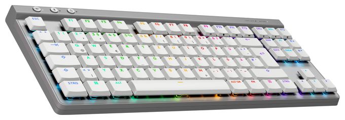 RGB-LED Gaming Tastatur RF Wireless + Bluetooth 2.4 GHz  G515 (Weiß) 