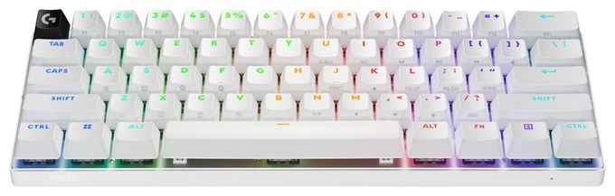 RGB-LED Gaming Tastatur RF Wireless + Bluetooth 2.4 GHz  Pro X 60 (Weiß) 