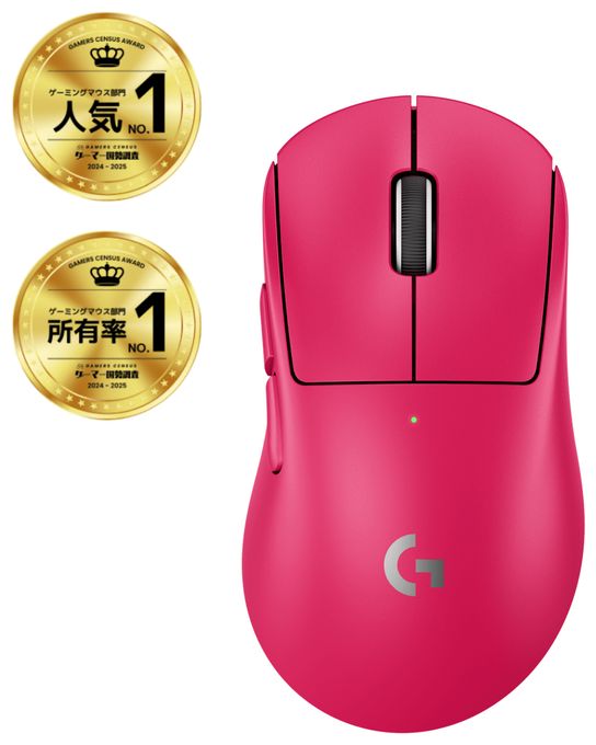 44000 DPI Gaming Maus Optisch  Pro X Superlight 2 DEX (Magenta) 