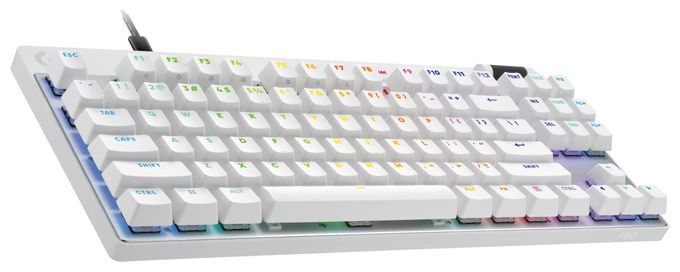 LED Gaming Tastatur USB  Pro X TKL Rapid (Weiß) 