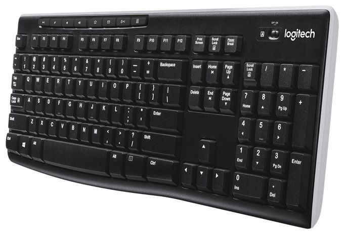 Tastatur RF Wireless 2.4 GHz  K270 (Schwarz) 