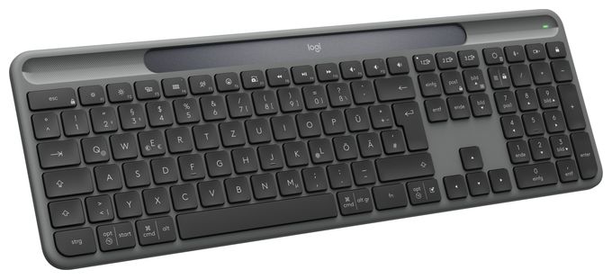 Universal Tastatur RF Wireless + Bluetooth 2.4 GHz  K980 Signature Slim Solar+ (Graphit) 