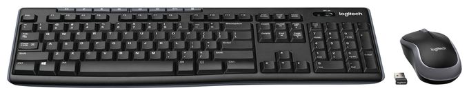 Home Tastatur RF Wireless 2.4 GHz  MK270 (Schwarz) 