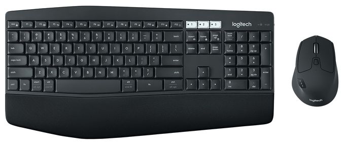 Universal Tastatur RF Wireless + Bluetooth 2.4 GHz  MK850 (Schwarz) 