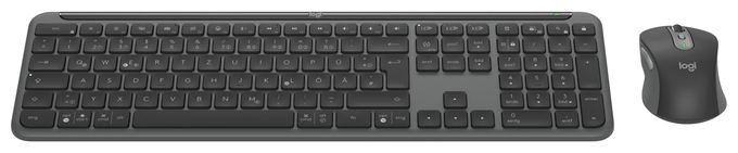 Büro Tastatur RF Wireless + Bluetooth 2.4 GHz  MK950 Signature Slim (Graphit) 