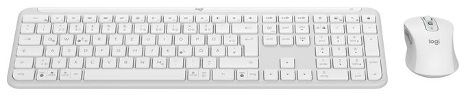 Büro Tastatur RF Wireless + Bluetooth 2.4 GHz  MK950 Signature Slim (Weiß) 
