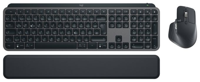 LED Büro Tastatur RF Wireless + Bluetooth  MX Keys Combo for Business Gen. 2 (Graphit) 