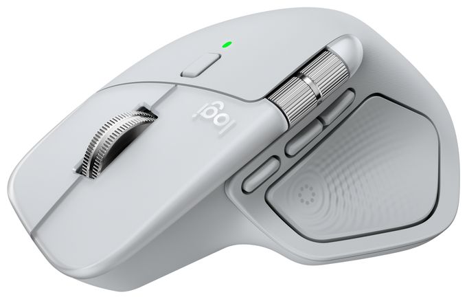 8000 DPI Büro Maus Laser  MX Master 4 for Mac (Silber, Weiß) 