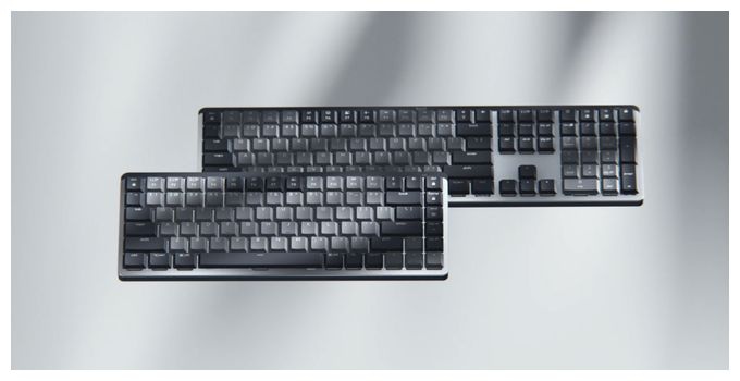 LED Büro Tastatur RF Wireless + Bluetooth 2.4 GHz  MX Mechanical (Graphit) 