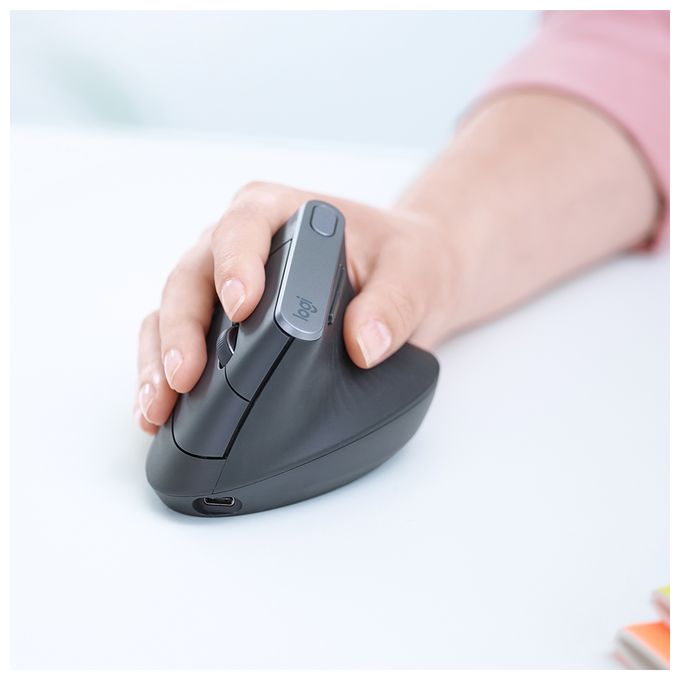 4000 DPI Büro Maus Optisch  MX Vertical Advanced Ergonimic (Graphit) 