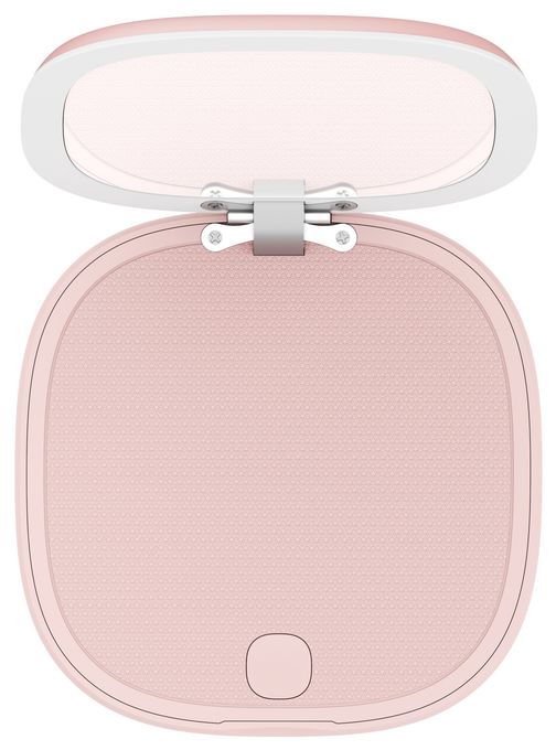 4000 mAh Powerbank USB Typ-C Kabelloses Laden  Schminkspiegel mit (Rose) 