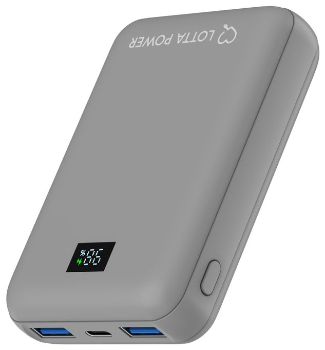 10000 mAh Powerbank USB Typ-C  Mini (Grau) 