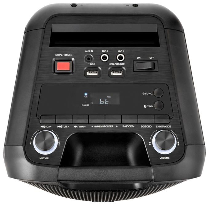 50 W Bluetooth Lautsprecher Laufzeit bis 26 h  Life-1 Pure MD400000 (Schwarz) 