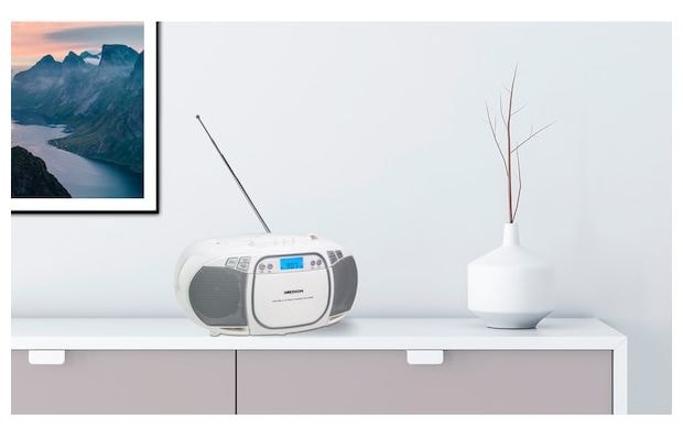 AM, FM Radio Tragbar  Life E66476 (Weiß) 