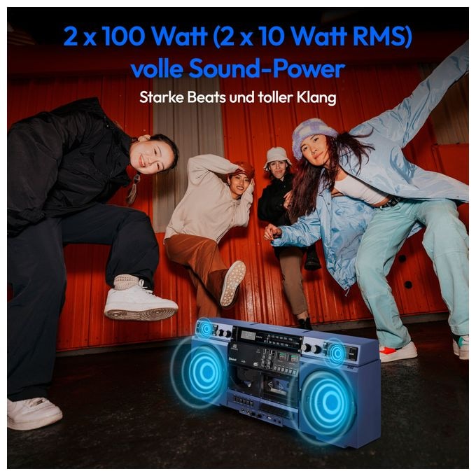 DAB+, PLL 20 W Bluetooth  Life P66538 (Blau) 