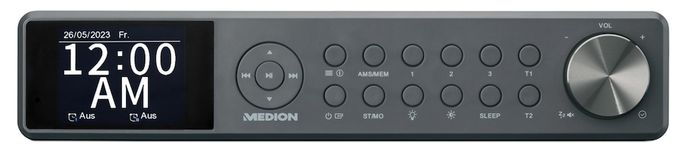 Bluetooth DAB+, PLL, UKW Radio Uhr  Life P66750 (Grau) 