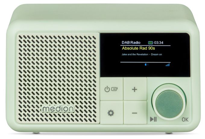 Bluetooth DAB+, UKW Radio Tragbar IPX1  Life S66822 (Grün) 