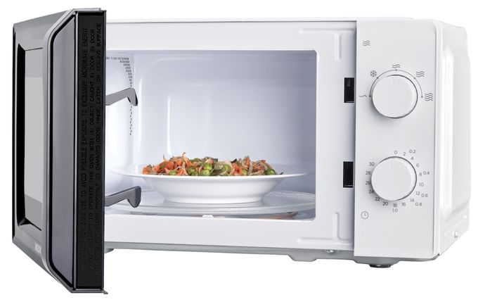 Freistehende Mikrowelle 700 W Größe: klein 5 Stufen  MD11475 (Schwarz, Weiß) 