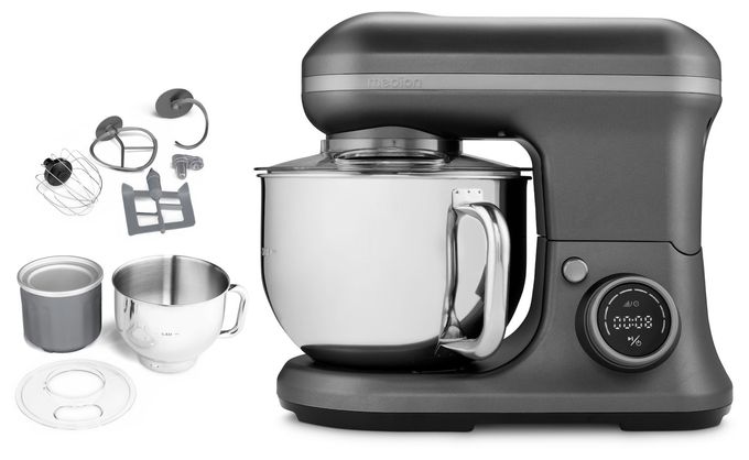 1200 W Küchenmaschine 5 l  MD18420 (Anthrazit/Edelstahl) 