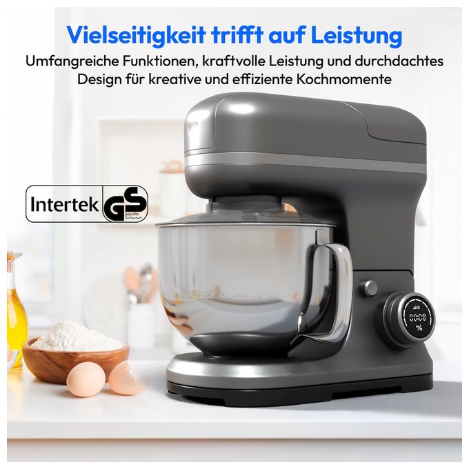 1200 W Küchenmaschine 5 l  MD18440 (Grau) 