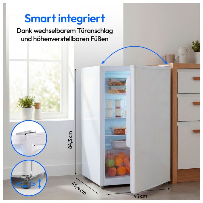 / 76 l Kühlschrank freistehend EEK: E 84 kWh Jahr  MD370009 (Weiß) 