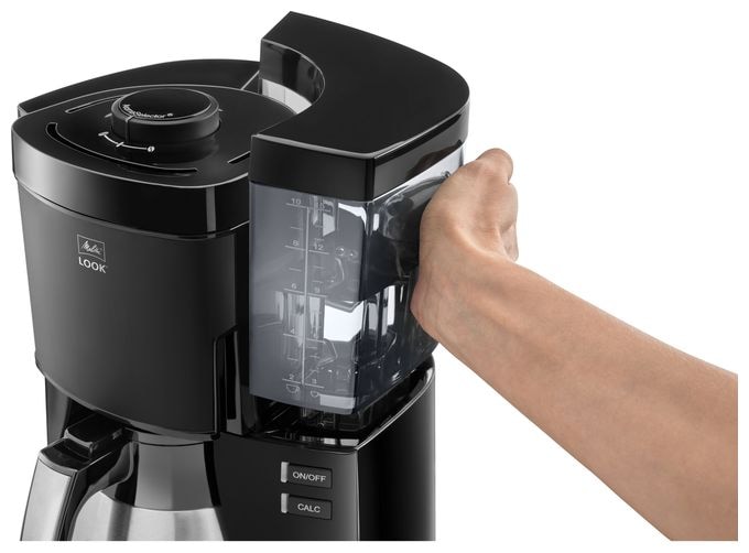 15 Tassen Thermo Filterkaffeemaschine 1,2 l  1025-12 Look Therm Timer (Schwarz, Edelstahl) 