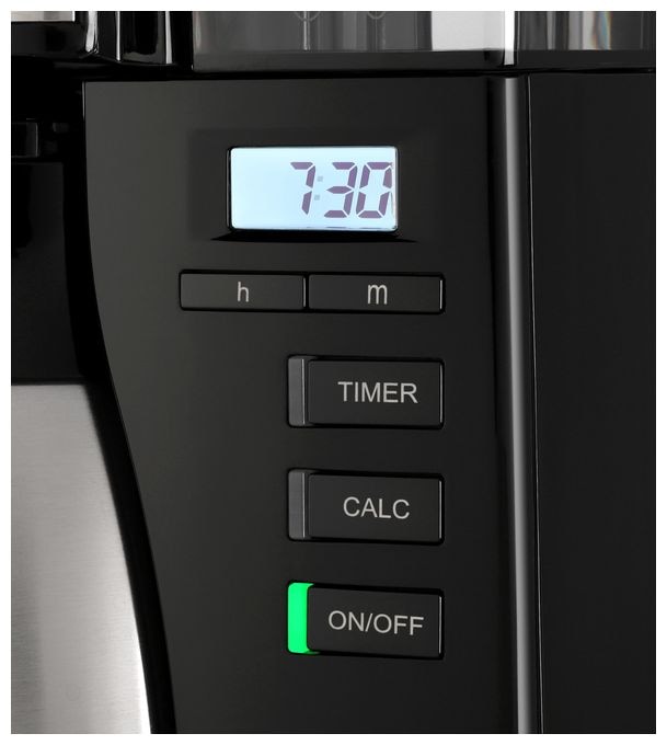 10 Tassen Thermo Filterkaffeemaschine 1,3 l  1025-18 Look Therm Perfection (Schwarz, Silber) 