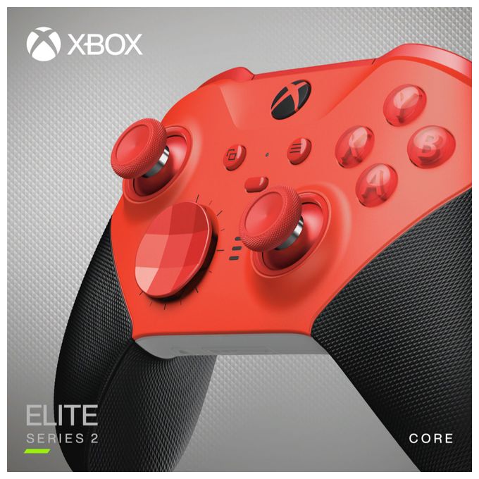 Xbox Elite Series 2 - Core Analog / Digital Gamepad Xbox Series S, Xbox Series X, PC, Xbox One, Xbox One S, Xbox One X kabelgebunden&kabellos (Schwarz, Rot) 
