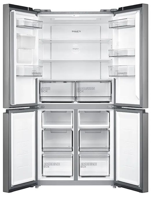 Side-by-Side Kühl-/ Gefrierkombination 301 l / 169 l 236 kWh NoFrost 1775 mm x 833 mm  MDRM632FGD46W (Edelstahl) 
